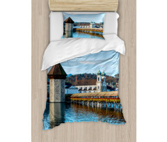 European Town Bridge Duvet Cover Set