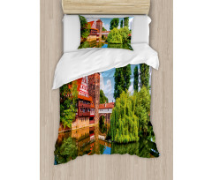 Summer View German Town Duvet Cover Set