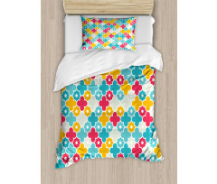 Kid Theme Colorful Petal Duvet Cover Set