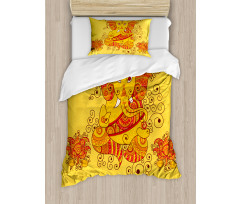 Bohemian Thai Elephant Duvet Cover Set