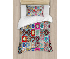 Geometric Mosaic Tiles Duvet Cover Set