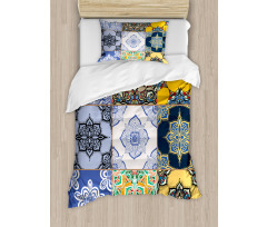 Boho Portugese Tiles Duvet Cover Set