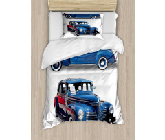 Old Antique Vehicle Duvet Cover Set