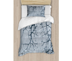 Rainy Day Winter Branches Duvet Cover Set