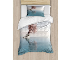 Lonely Tree in Water Duvet Cover Set
