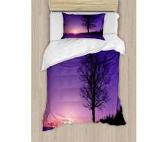 Sunset Nature Landscape Duvet Cover Set