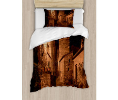 Medieval Town Street Duvet Cover Set