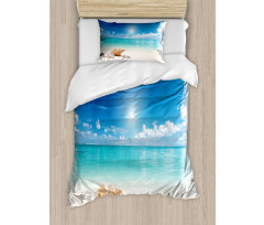 Seashells Tropical Beach Duvet Cover Set