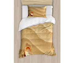 Seashells Yellow Sand Duvet Cover Set