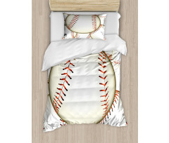 Baseball Ball Pattern Duvet Cover Set