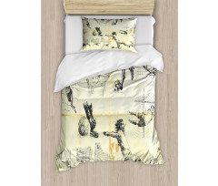 Soccer Players Artwork Duvet Cover Set