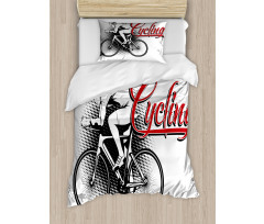 Cycling Man Sport Bike Duvet Cover Set