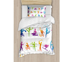 Sport Stick Man Duvet Cover Set