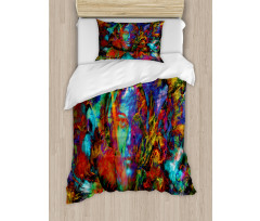 Woman Face Spirit Duvet Cover Set