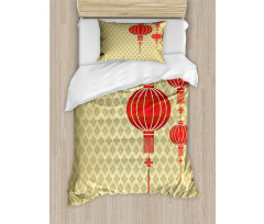 Chinese Baroque Pattern Duvet Cover Set