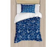 Hand Drawn Leaf Branch Duvet Cover Set