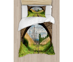 Bridge Railway Tranquil Duvet Cover Set