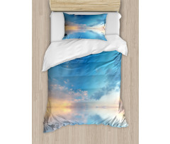 Ocean Horizon Clouds Sky Duvet Cover Set