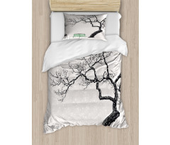 Retro Bench and Tree Duvet Cover Set