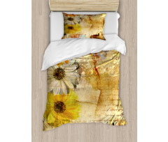 Flowers and Poetry Art Duvet Cover Set