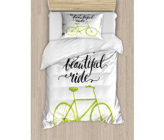 Life is a Bike Ride Duvet Cover Set