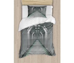 Corridor in Ship Space Duvet Cover Set