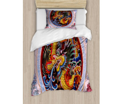 Chinese Dragon Mythical Duvet Cover Set