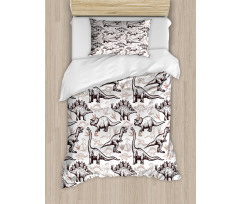 Reptiles Footprints Duvet Cover Set