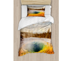 Morning Pool Park Duvet Cover Set