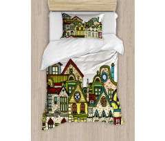 Old Town View Art Duvet Cover Set