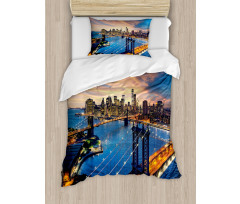 Sunset Cityscape Duvet Cover Set