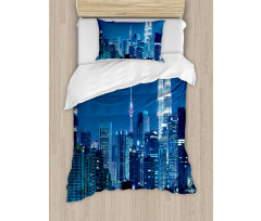 Kuala Lumpur Skyline Duvet Cover Set