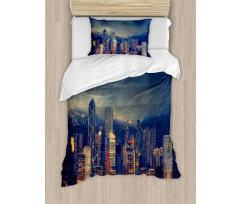 Hong Kong Cityscape Duvet Cover Set