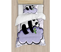 Sleeping Panda on Cloud Duvet Cover Set