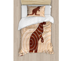 Kangaroo with Dots Duvet Cover Set