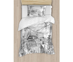 Valley Winery House Art Duvet Cover Set