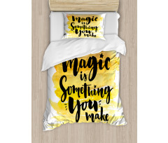 Motivating Words Duvet Cover Set