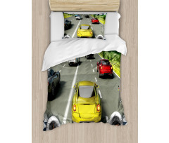 Sports Racing Theme Duvet Cover Set