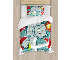 Samurai Martial Art Duvet Cover Set