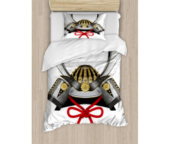 Samurai Kabuto Mask Duvet Cover Set