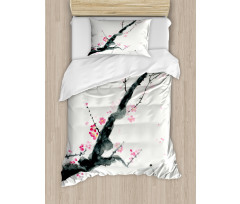 Cherry Sakura Tree Duvet Cover Set