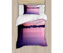 Hazy Calm Lake Tahoe Duvet Cover Set