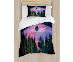 Forest and Lake View Duvet Cover Set
