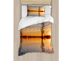 Sunset on Lake Tahoe Duvet Cover Set