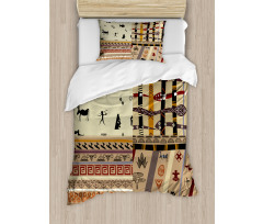 Primitive Native Animals Duvet Cover Set