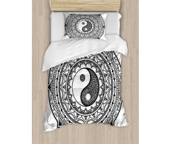 Ying Yang Asian Duvet Cover Set