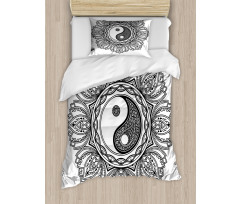 Floral Yoga Duvet Cover Set