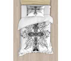 Gothic Flames Shape Duvet Cover Set