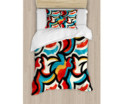 Retro Modern Urban Duvet Cover Set