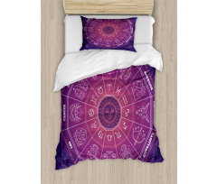 Colorful Astrology Signs Duvet Cover Set